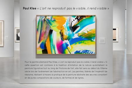 Stickers texte autocollant musée